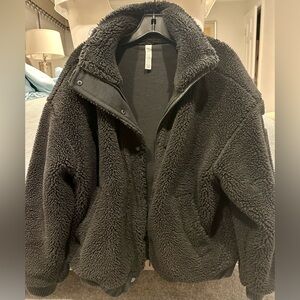 Alo Yoga Sherpa Fleece Bomber Jacket S